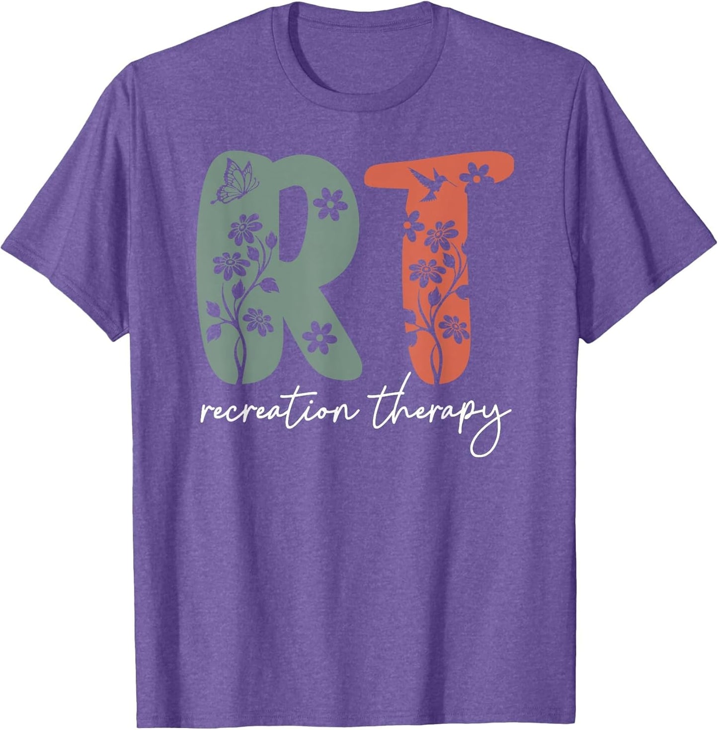 Retro Floral RT Recreation Therapy Recreational Therapist