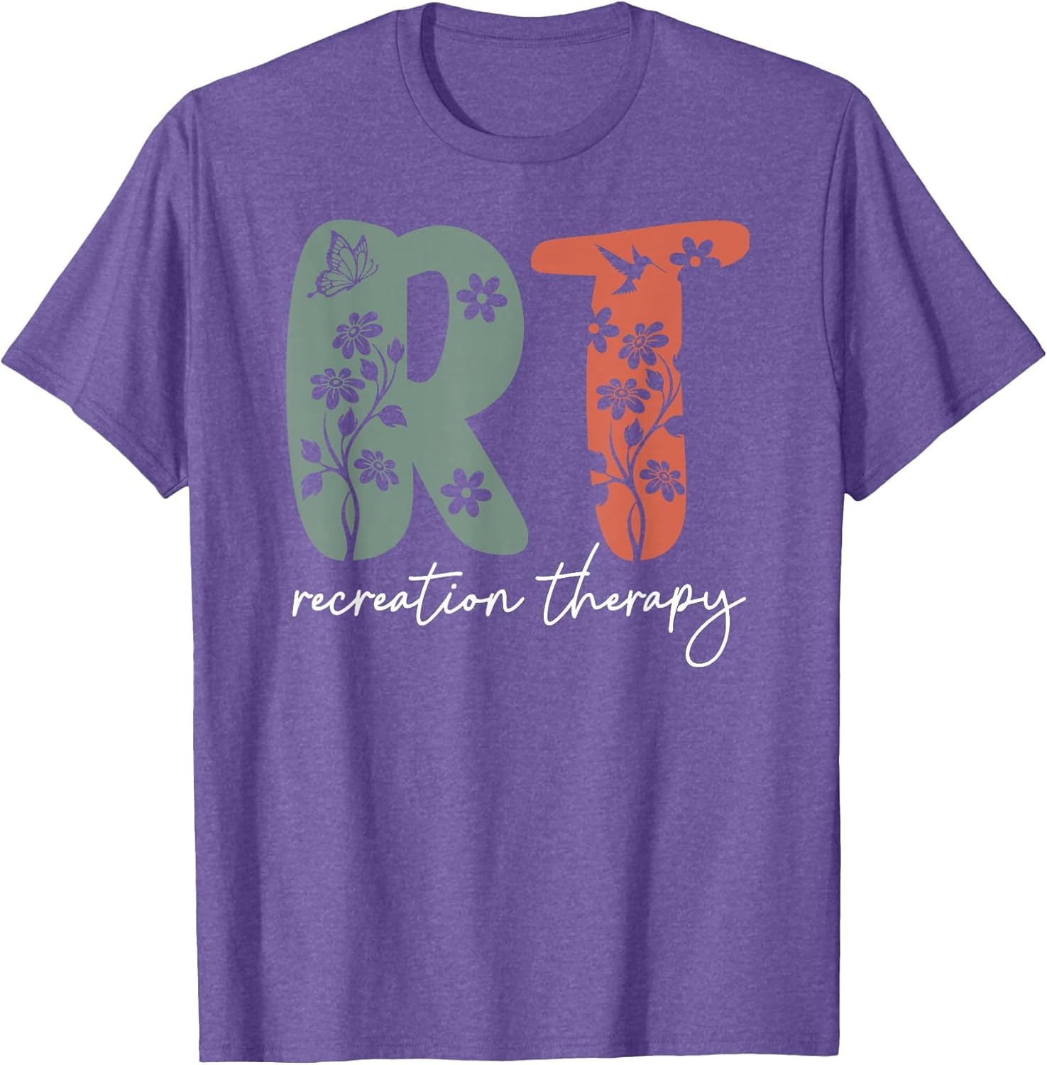 Retro Floral RT Recreation Therapy Recreational Therapist