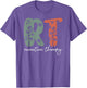Retro Floral RT Recreation Therapy Recreational Therapist