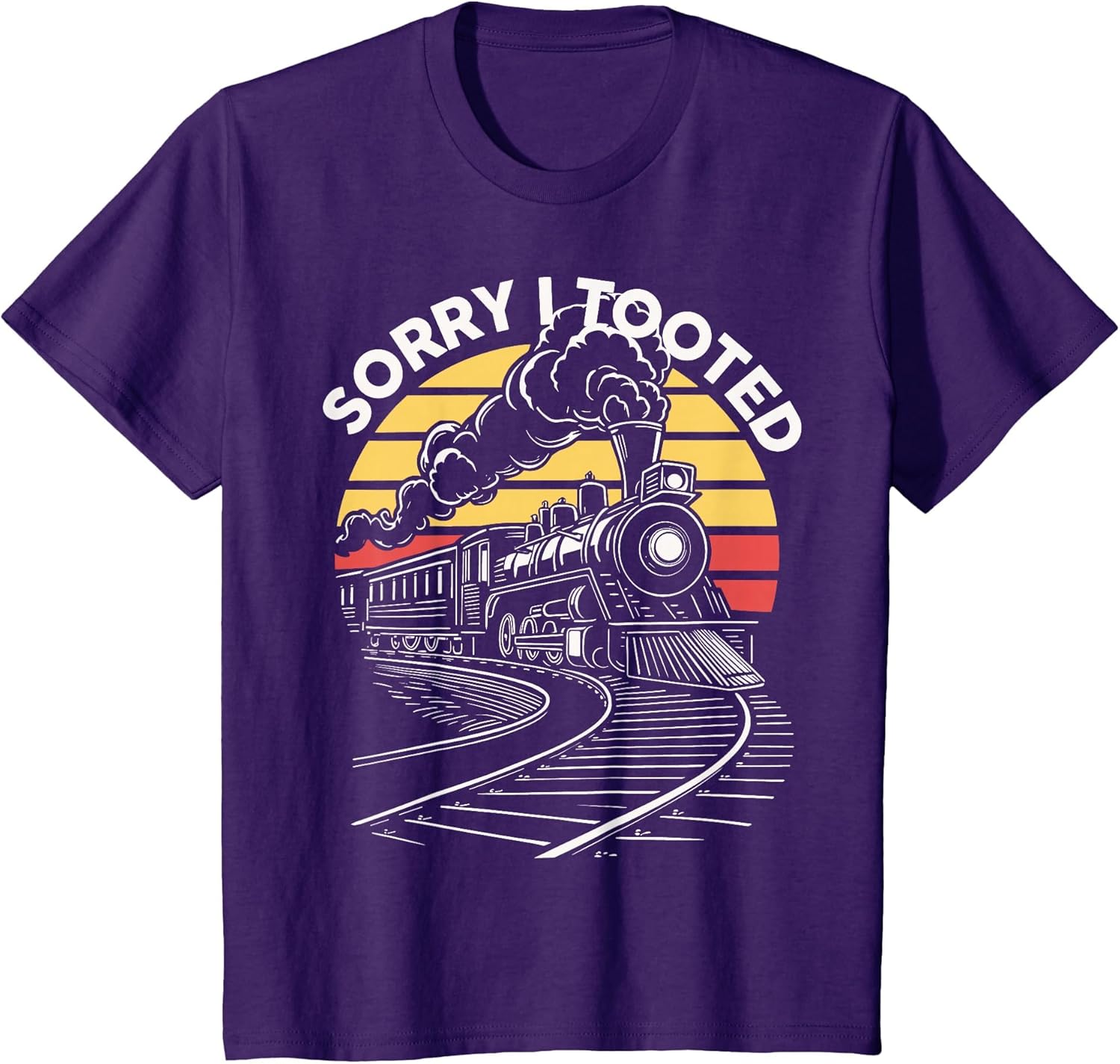 Kids Toddler Sorry I Tooted Train Locomotive Railroad Kids Boys