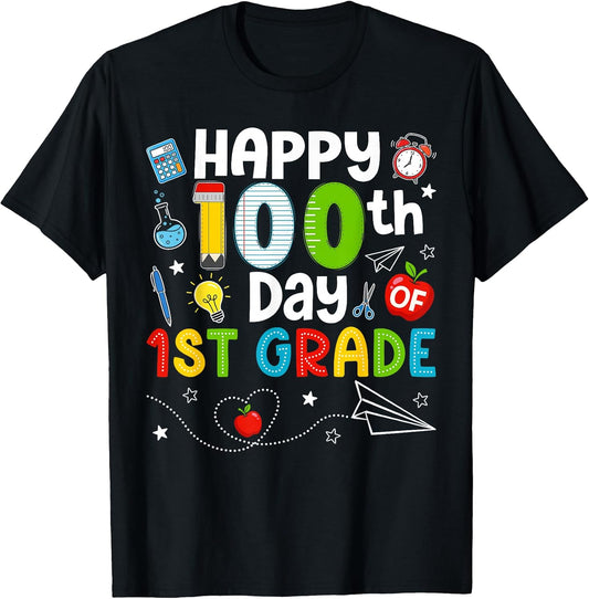 Happy 100th Day of 1st Grade Teacher 100 Days of School Kids