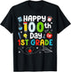 Happy 100th Day of 1st Grade Teacher 100 Days of School Kids