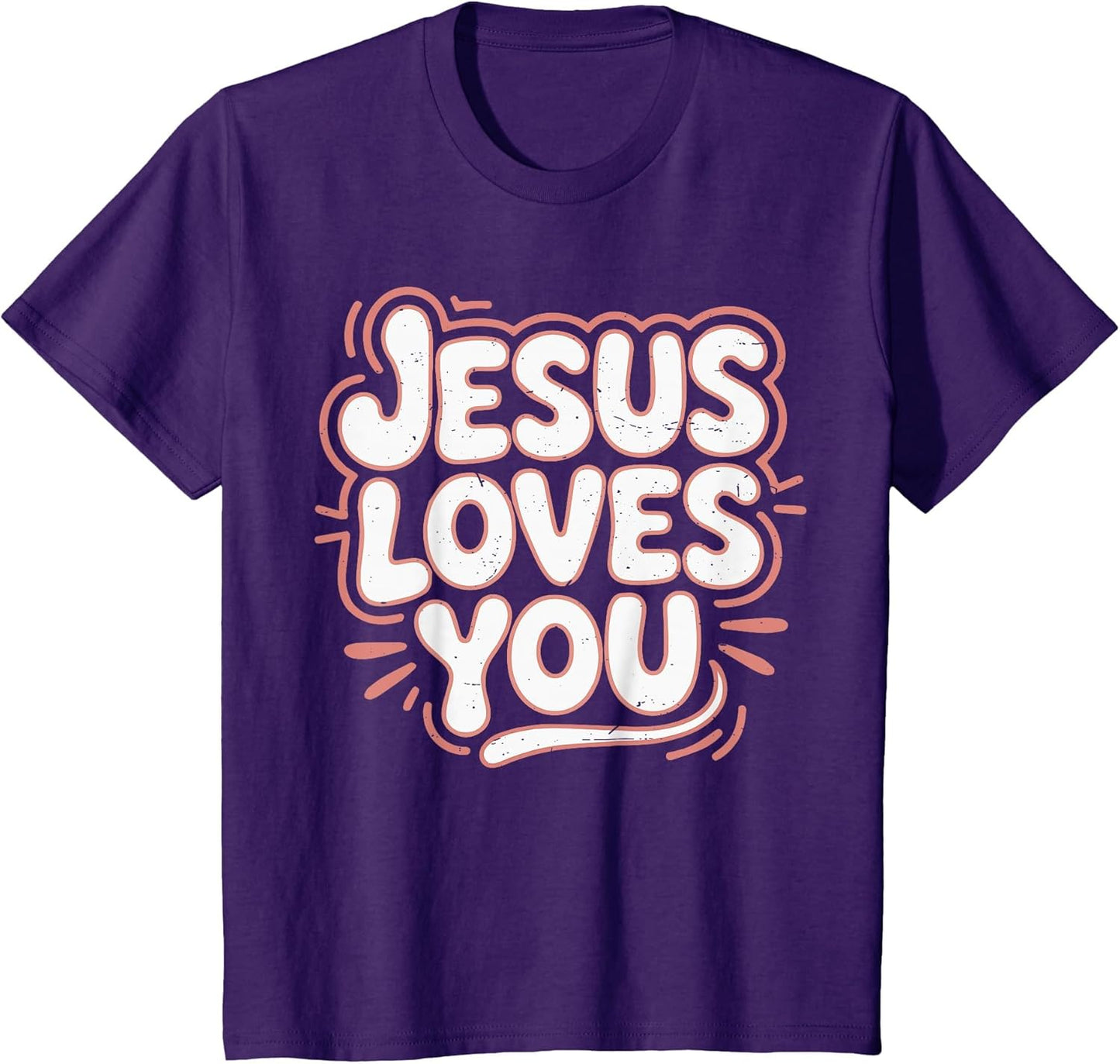Girls Jesus Loves You Pink Christian Toddler Sister God Mom