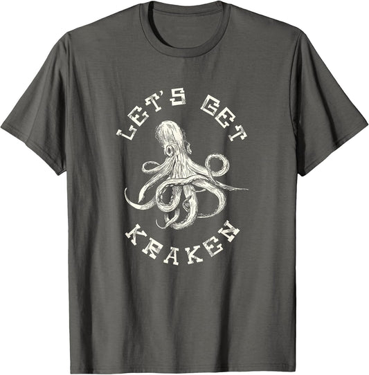 Funny Saying Lets Get Kraken Fathers Day