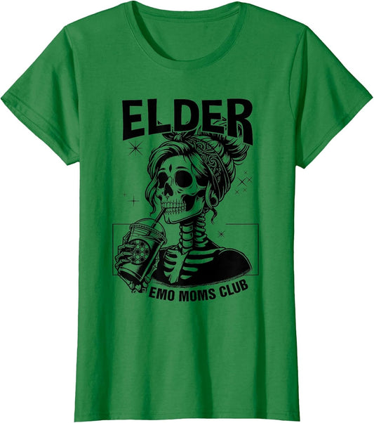 Elder Emo Moms Club Mothers Day Funny Skeleton