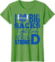 I Love Big Sacks Tight Ends and Strong D Football Saying