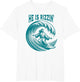 He is Rizzin Christian Jesus Surfing Funny Retro Vintage