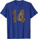 Leopard Number 14 Athlete Sports Jersey Supporter Fanwear