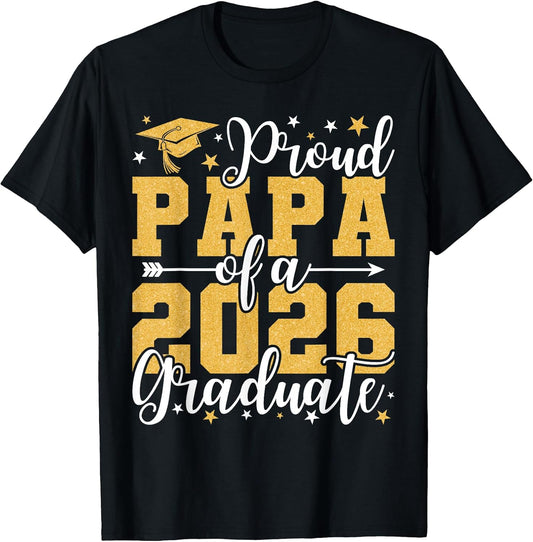 Proud Papa of A 2026 Graduate Grad Senior Dad Class of 2026