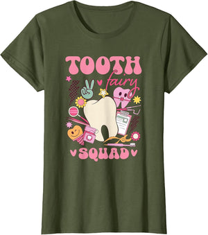Cute Tooth Fairy Squad Matching for Dentist Dental Assistant