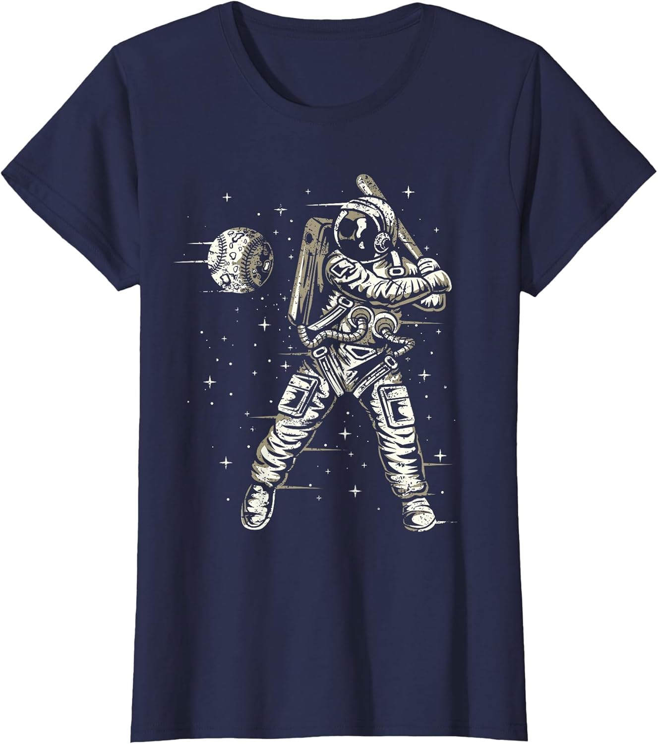 Vintage Retro Baseball Astronaut Boys Men Space Baseball