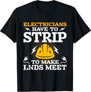 Electricians Have to Strip - Lineman Electrical Work Wiring