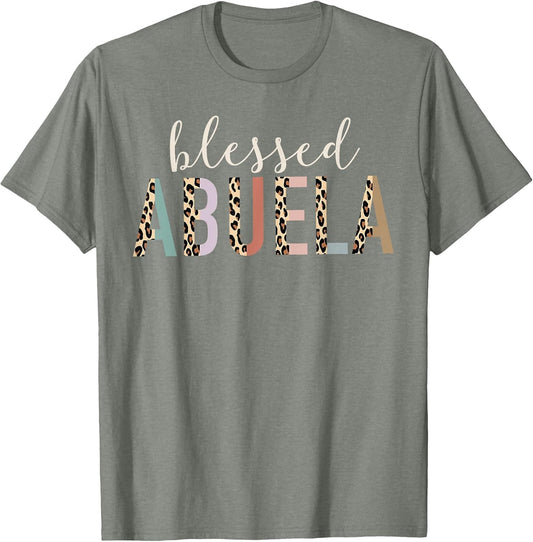 Blessed Abuela Cute Leopard Print