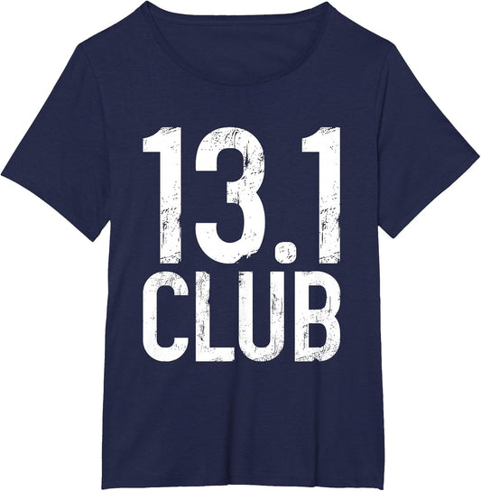 13.1 Club Half Marathon Vintage Marathoner Running Runner
