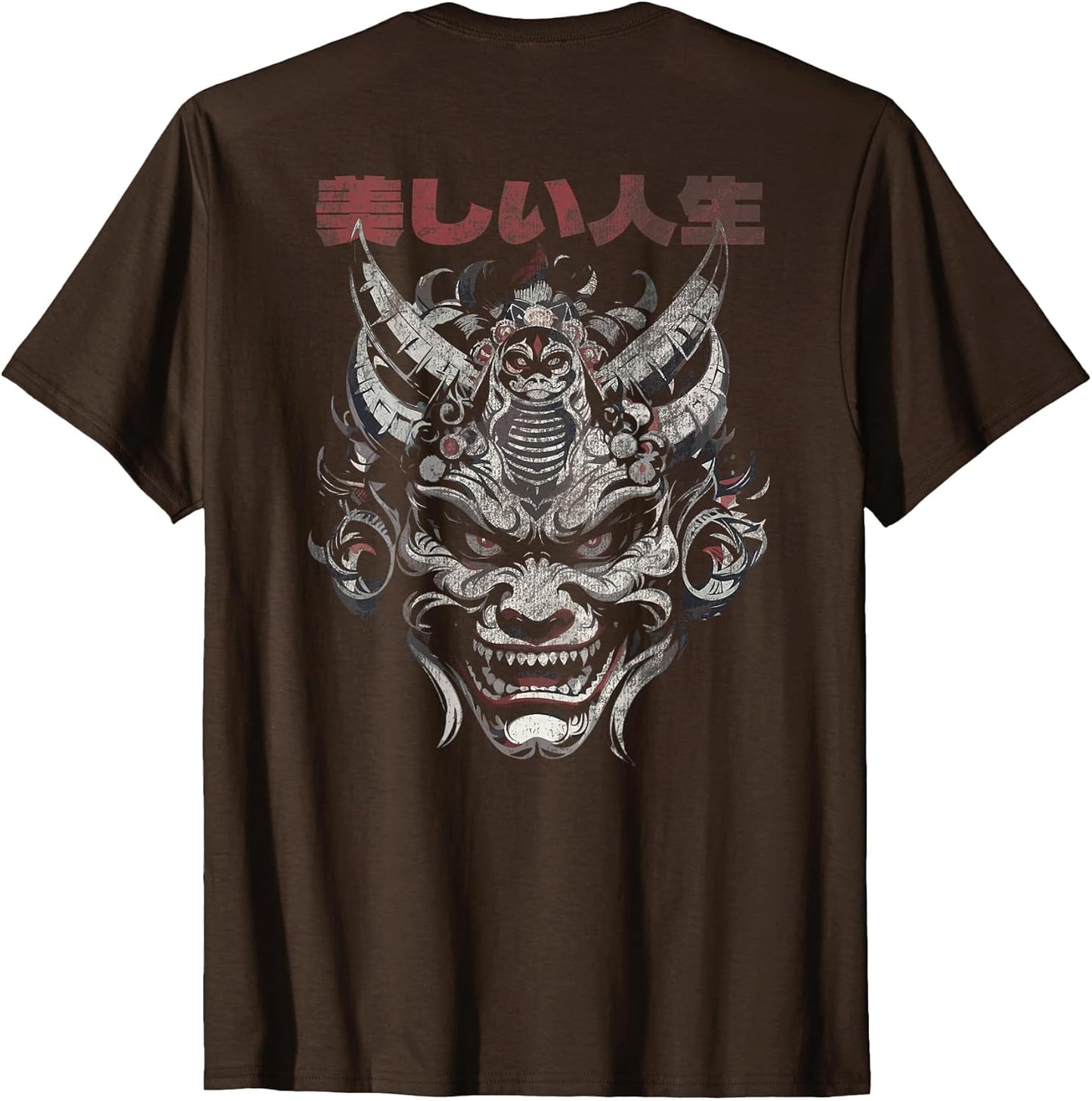 Oni Demon Traditional Japanese Mask Halloween Horror Theme