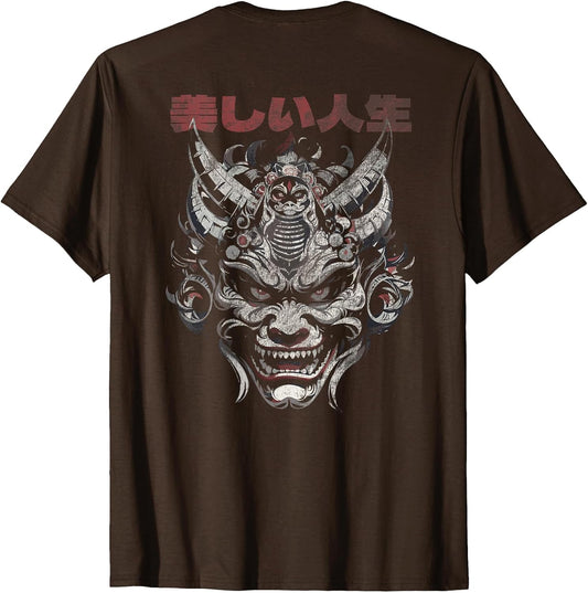Oni Demon Traditional Japanese Mask Halloween Horror Theme