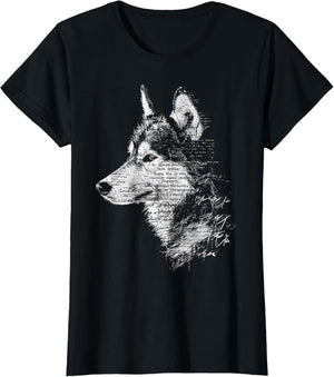 Wolf Text Art Animal Abstract Drawing Graphic Wolf