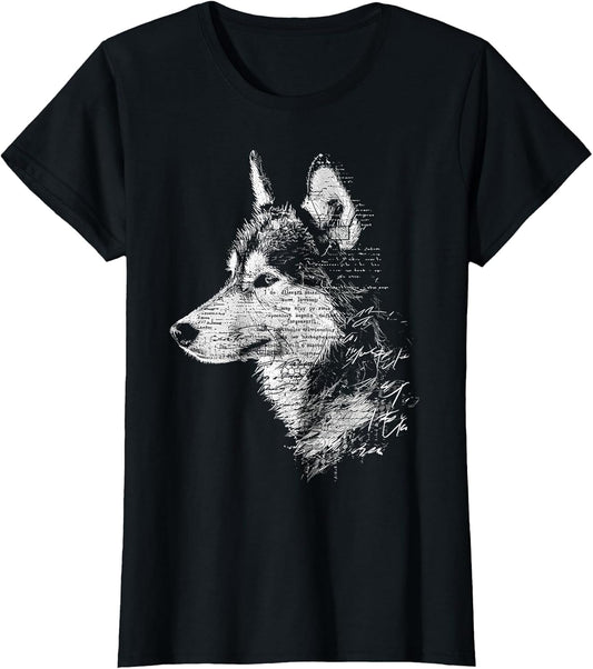 Wolf Text Art Animal Abstract Drawing Graphic Wolf