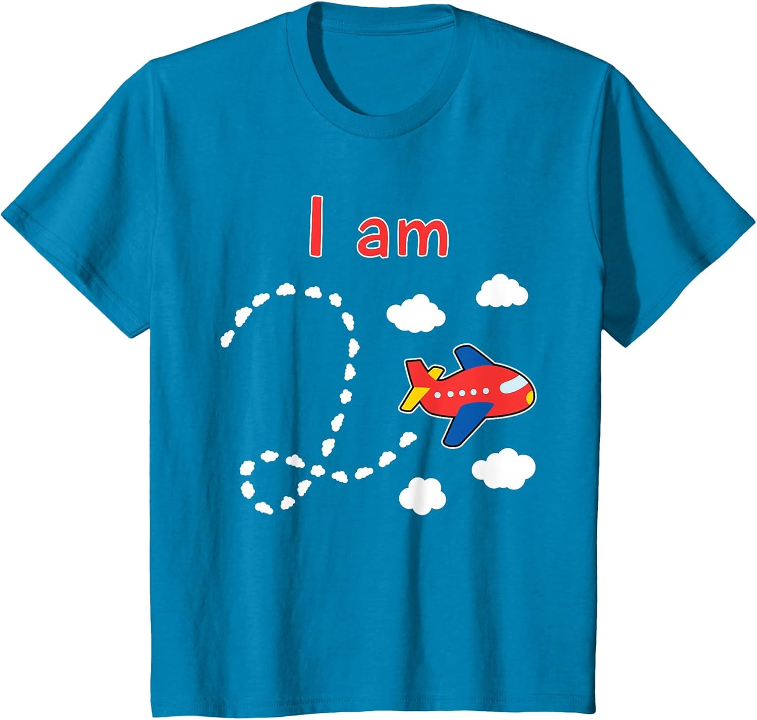 Cute Airplane I am (2 Year Old) 2 Years Birthday