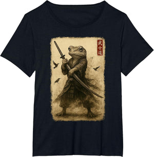 Samurai Frog Japanese Art Warrior Frog Bushido Katana