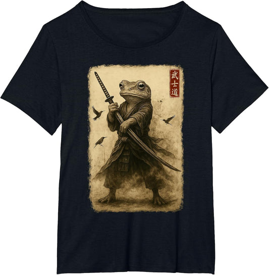 Samurai Frog Japanese Art Warrior Frog Bushido Katana