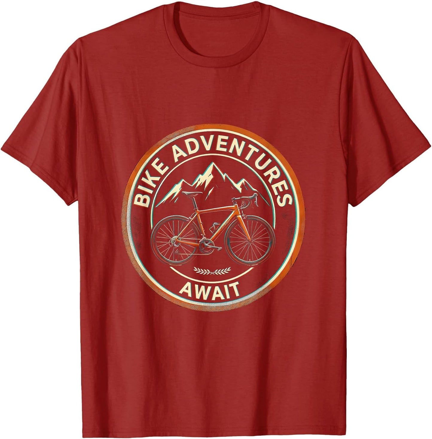 Bike Adventures Await Cycling Graphic Design
