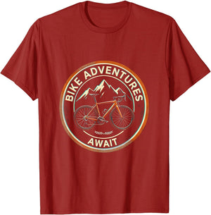 Bike Adventures Await Cycling Graphic Design