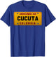 Deportivo Cucuta License Plate Colombian Map