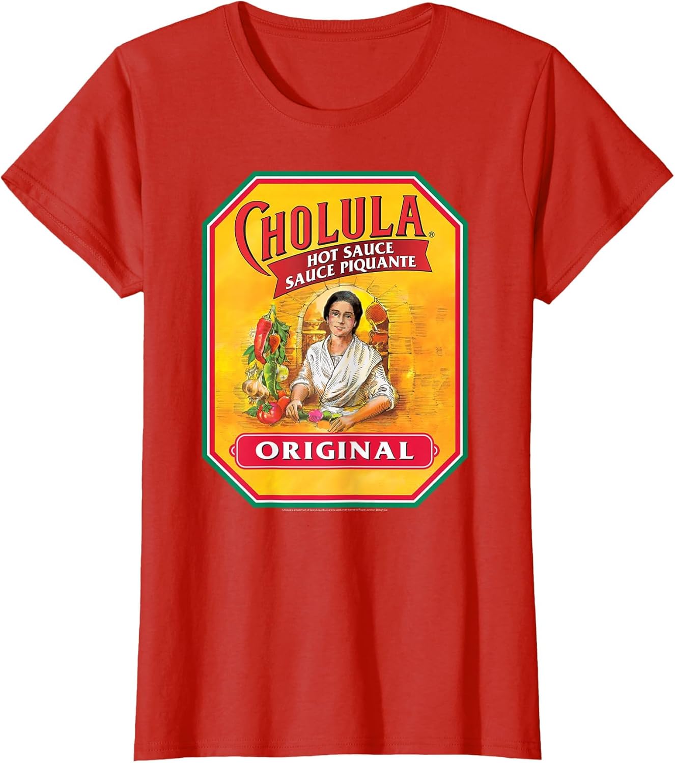 Cholula Hot Sauce Bottle Lable Casual Costume Foodies