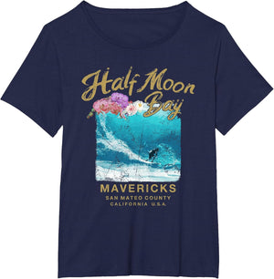 Mavericks California Big Wave Surfing Vintage