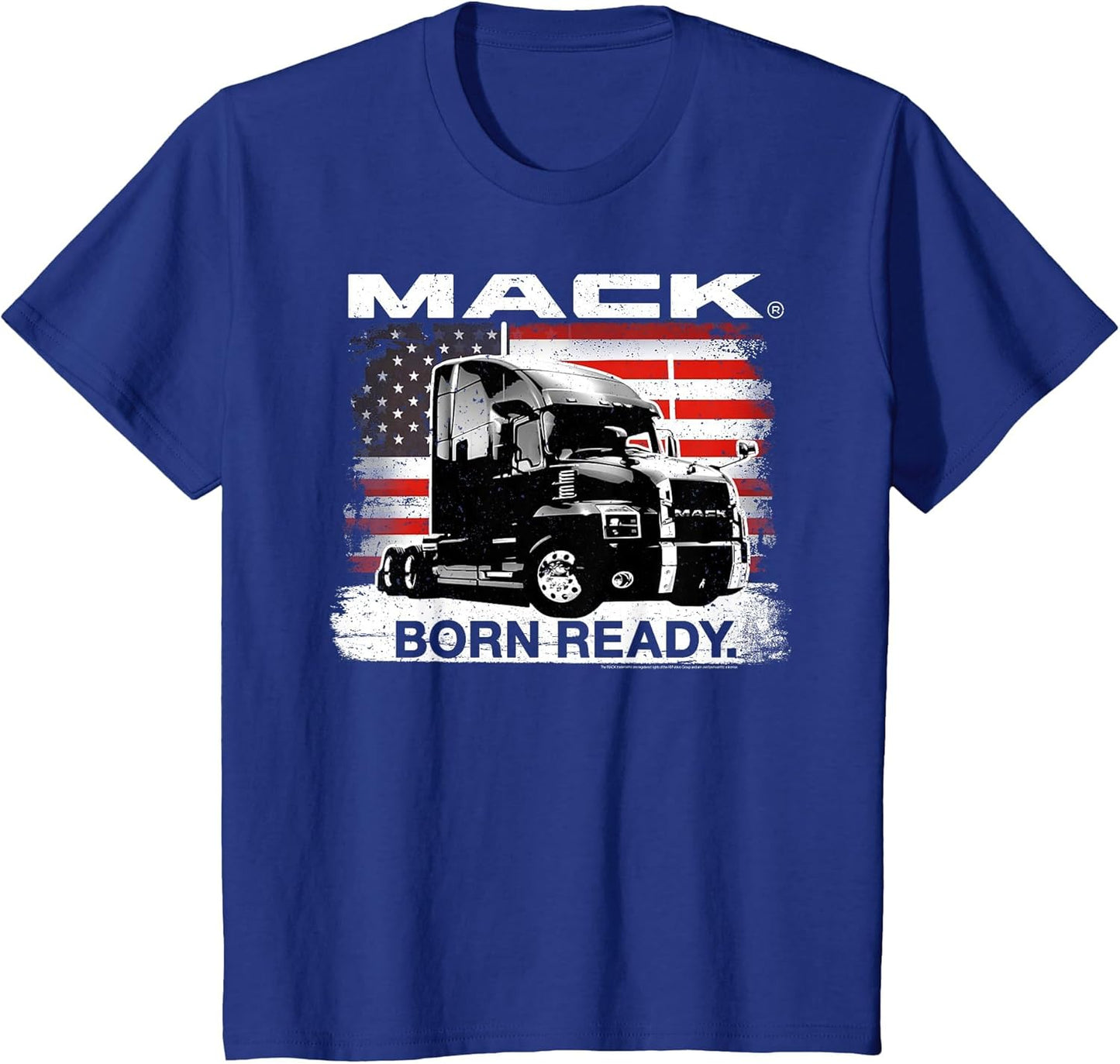 Mack Trucks Born Ready Semi with American Flag Trucker