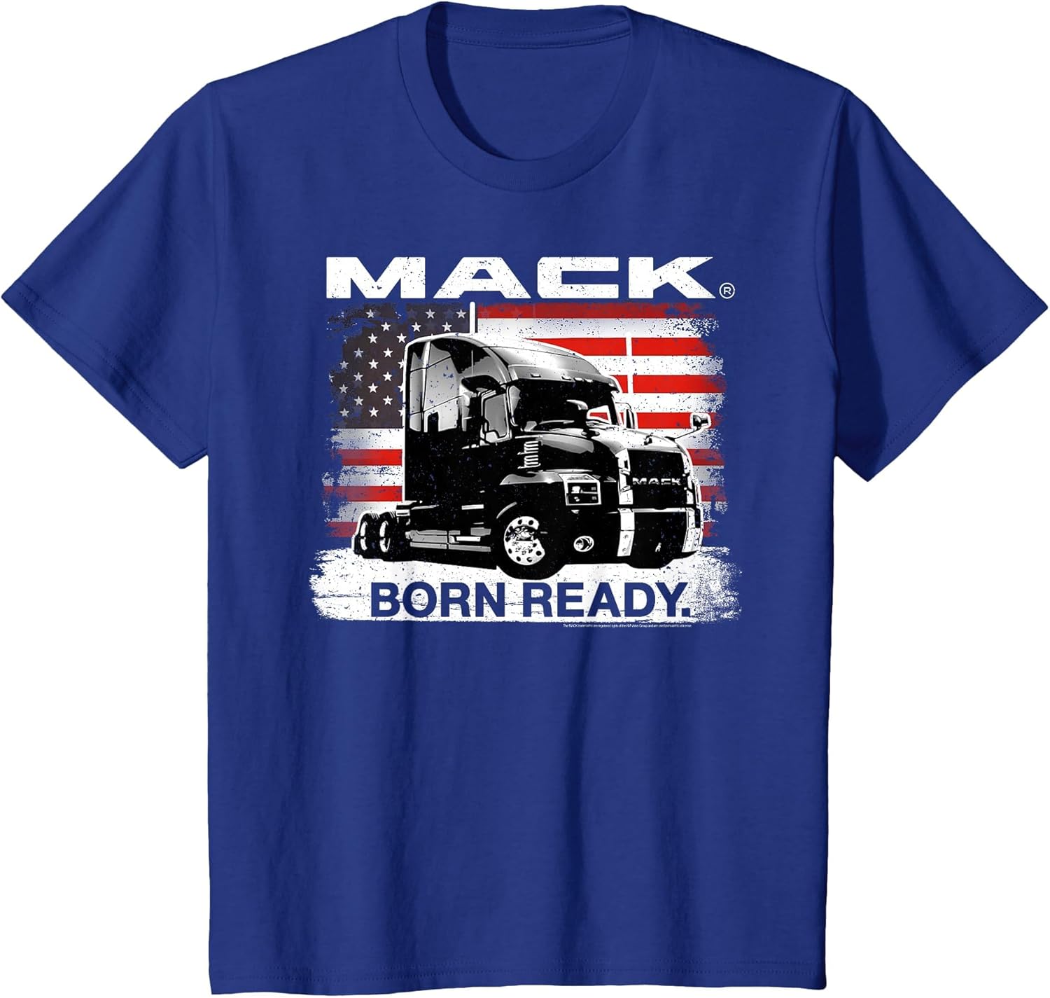 Mack Trucks Born Ready Semi with American Flag Trucker