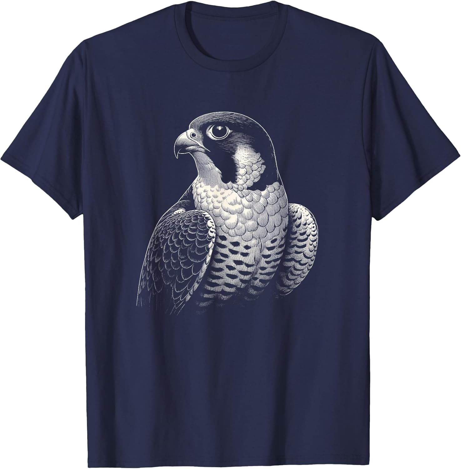 Vintage Peregrine Falcon Bird Graphic Art Design
