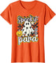 Spooky para Groovy Preppy Halloween Ghost Checkered
