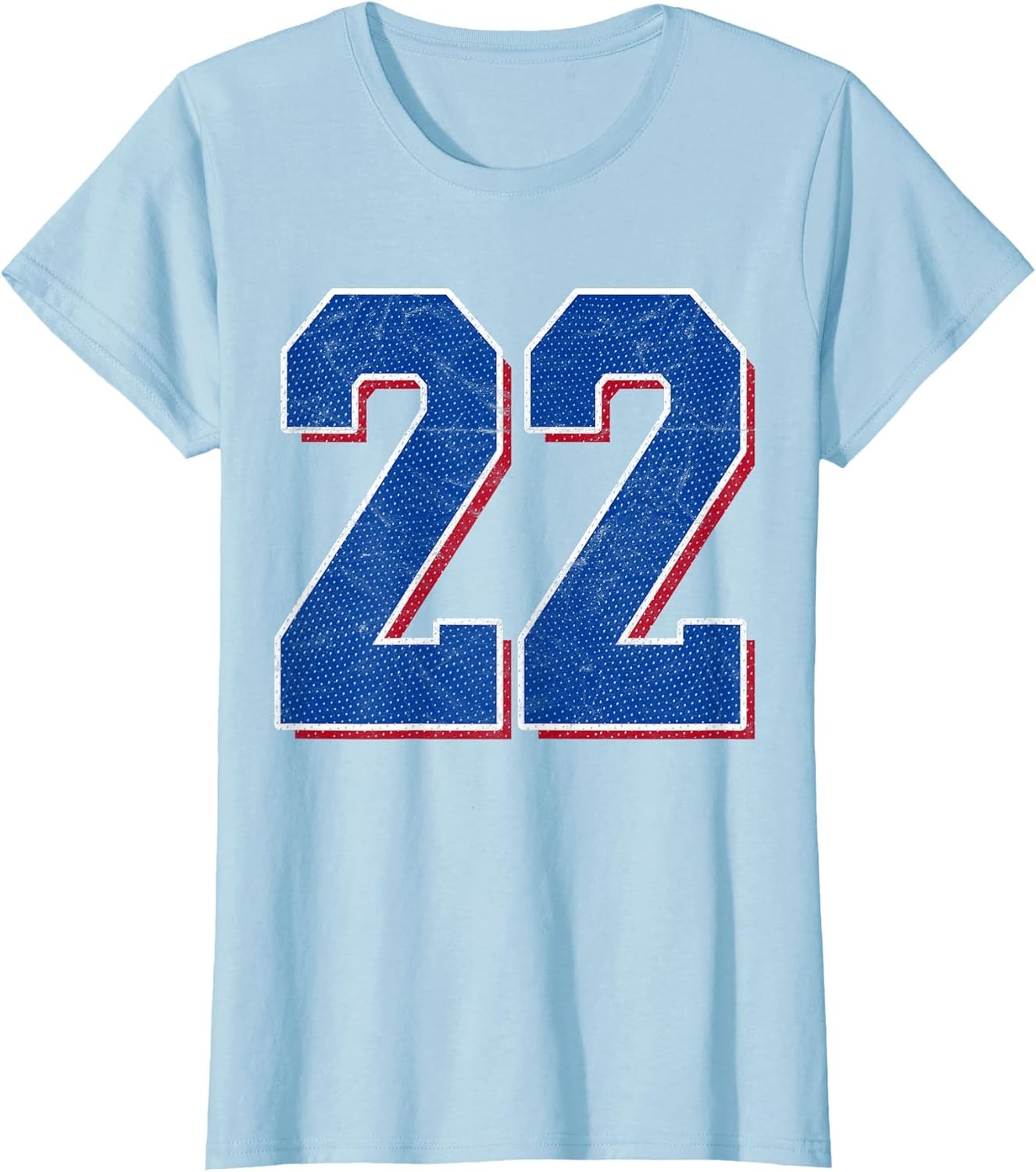Number 22 Numbered Uniform Sports Team Jersey 22nd Birthday