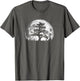 Retro Full Moon and Minimalist Pine Tree Vintage Graphic