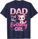 Dad of The Birthday Girl Cute Cat Lover Kitten Kid