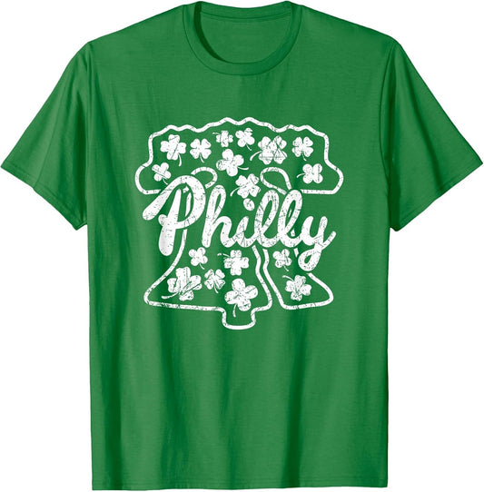 Philly Fan Irish ST Patricks Liberty Bell Philadelphia Green