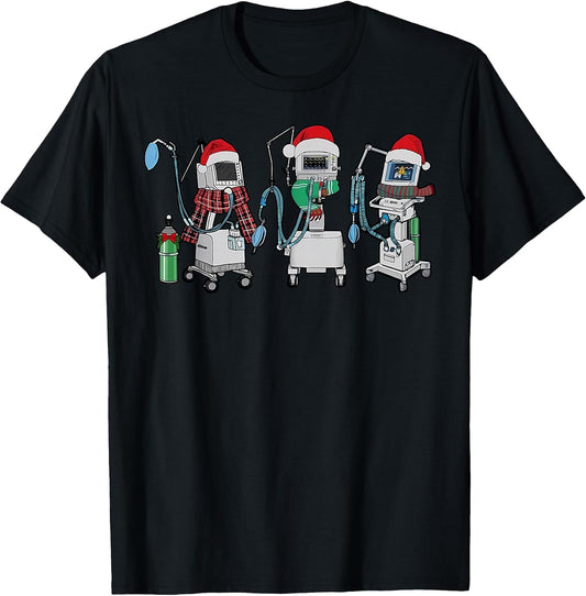 Ventilator Respiratory Therapy Santa Hat Christmas RT Nurse