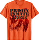Prison Inmate Shirt Zombie Bloody Blood Splatter Halloween