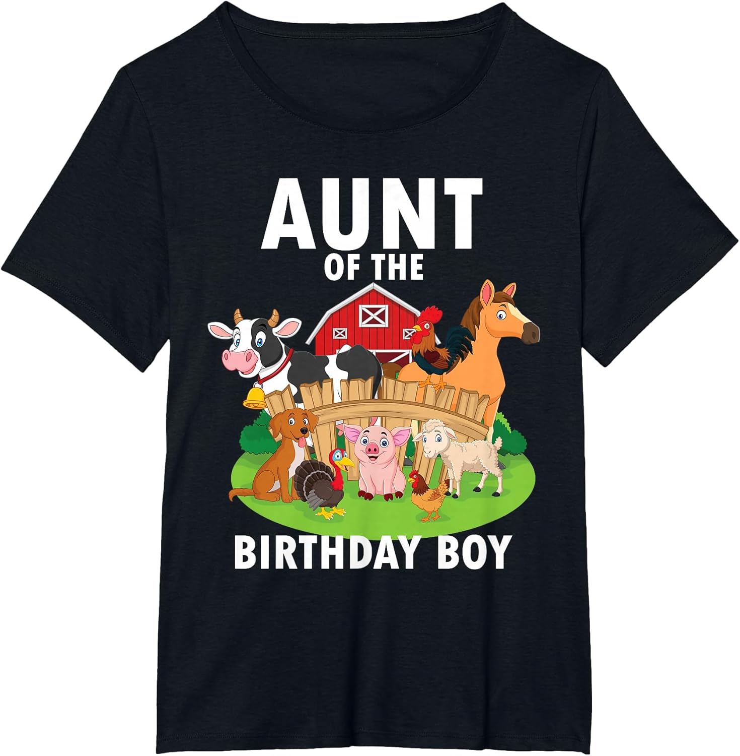 Aunt of The Birthday Boy Farm Animals Matching Farm Theme