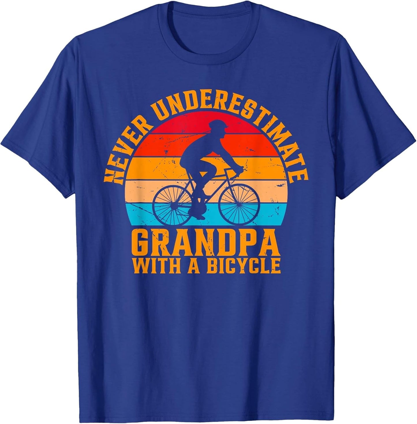 Never Underestimate Grandpa with A Bicycle Cycling Grandpa