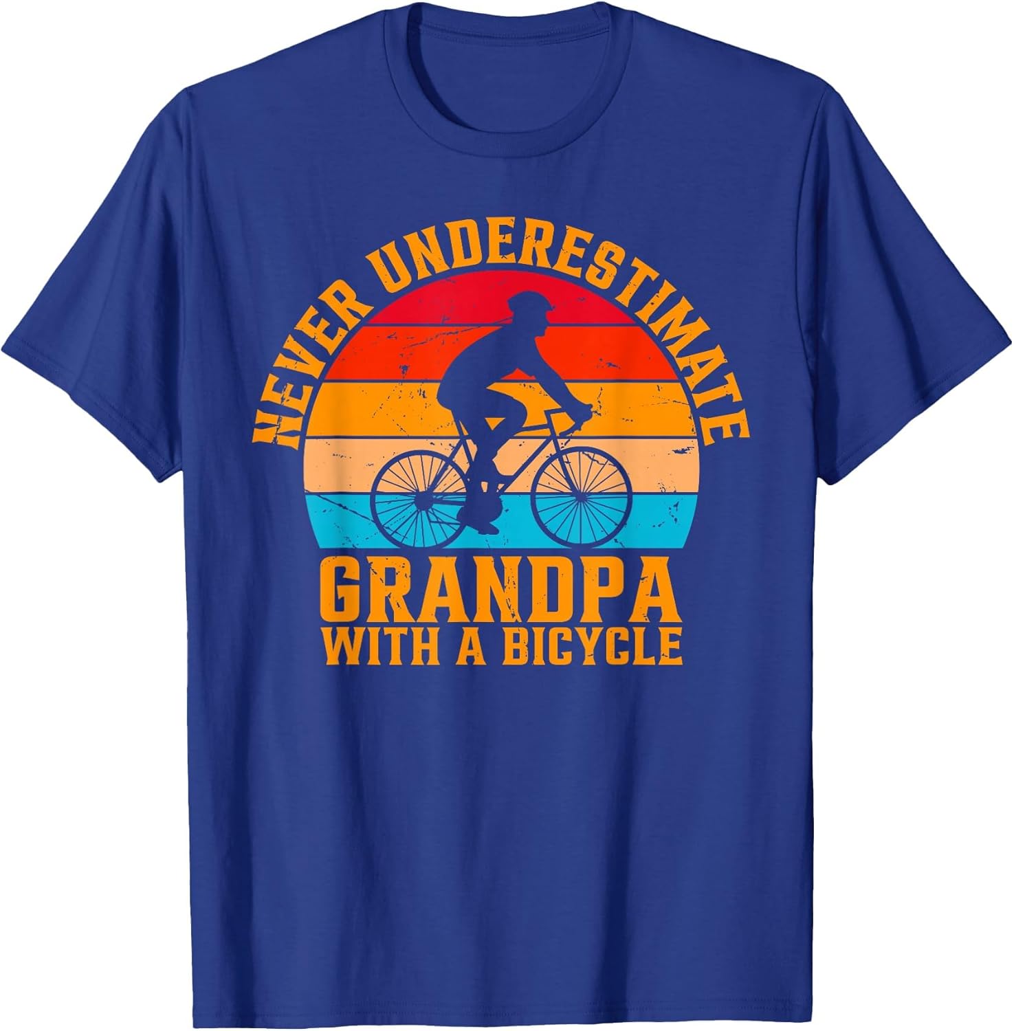 Never Underestimate Grandpa with A Bicycle Cycling Grandpa