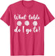 What Table Do I Go to? Bunco Dice Game
