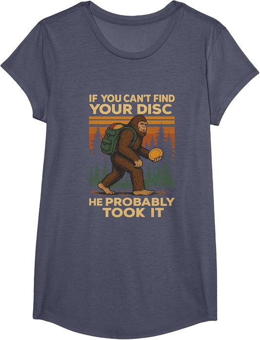 Big Foot Funny Disc Golf Sasquatch Men Women Kids Frisbee