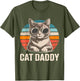 Cat Daddy Shirt Men Cat Lover Dad Fathers Day
