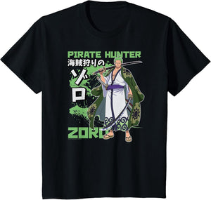 One Piece Anime Pirate Hunter Zoro Wano Costume Kanji