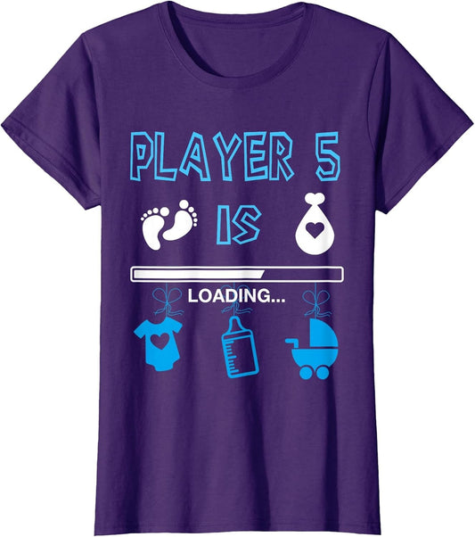 Player 5 is Loading Gamer Pregnancy Announcement 3rd Baby