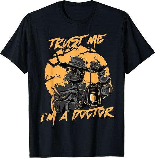 Trust Me I'm A Doctor Steampunk Medieval Raven Plague Doctor