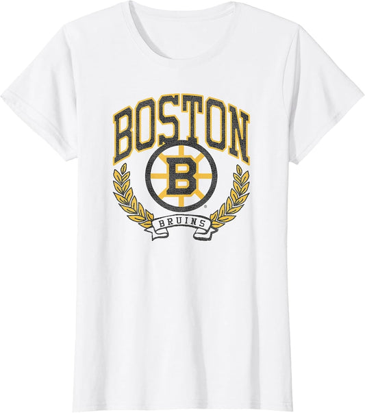 Boston Bruins Vintage Victory White NHL Officially Licensed